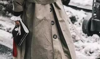 大衣腰带蝴蝶结系法